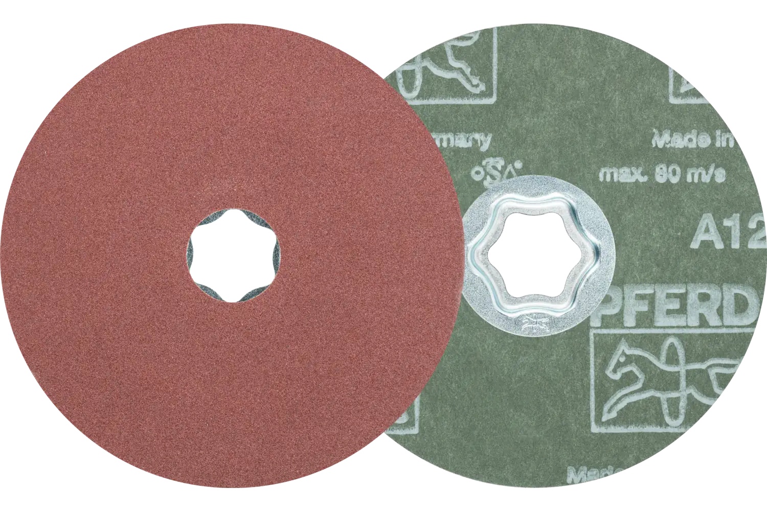 Picture of Pferd Combiclick® Fiber Disc, 4-1/2" Dia, 120 Grit, Aluminum oxide